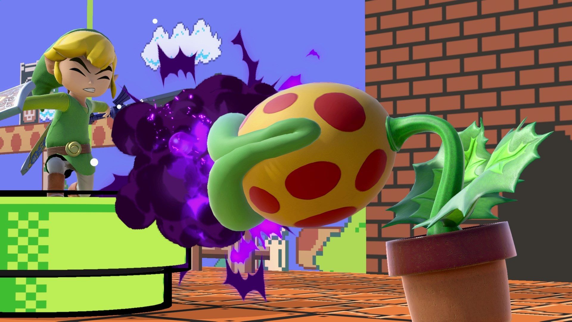 A screenshot of gameplay from Super Smash Bros. Ultimate.