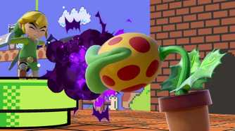 A screenshot of gameplay from Super Smash Bros. Ultimate.