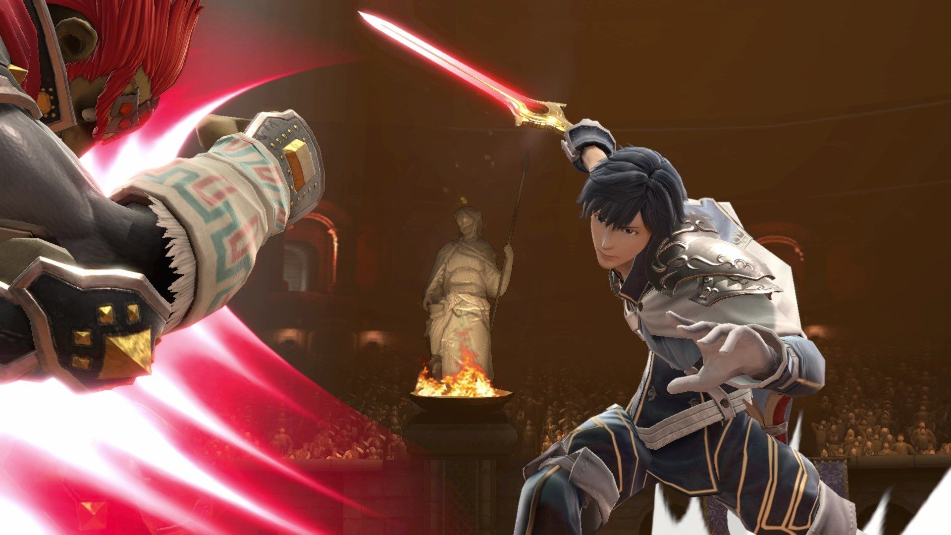 A screenshot of gameplay from Super Smash Bros. Ultimate.