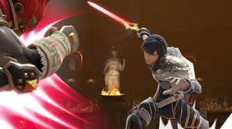 A screenshot of gameplay from Super Smash Bros. Ultimate.