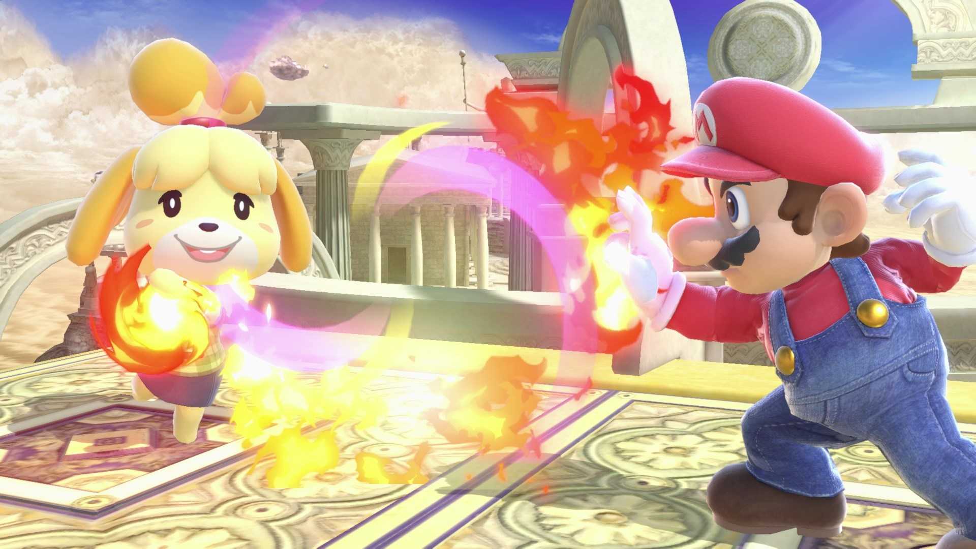 A screenshot of gameplay from Super Smash Bros. Ultimate.
