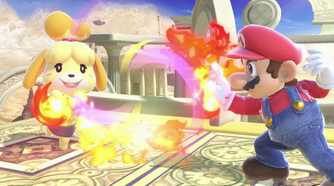 A screenshot of gameplay from Super Smash Bros. Ultimate.