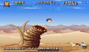 A screenshot of gameplay from Super Star Wars