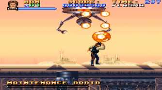 A screenshot of gameplay from Super Star Wars