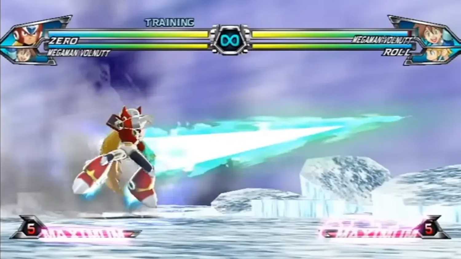 A screenshot of gameplay from Tatsunoko Vs Capcom
