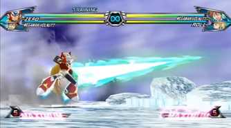 A screenshot of gameplay from Tatsunoko Vs Capcom