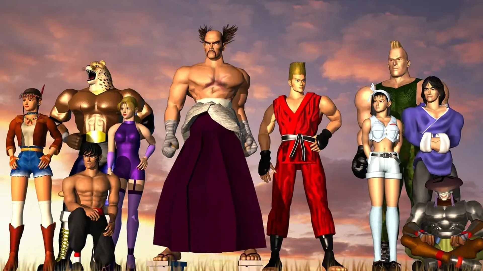 A shot of the promo from Tekken 2