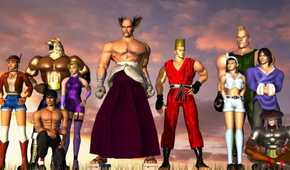 A shot of the promo from Tekken 2