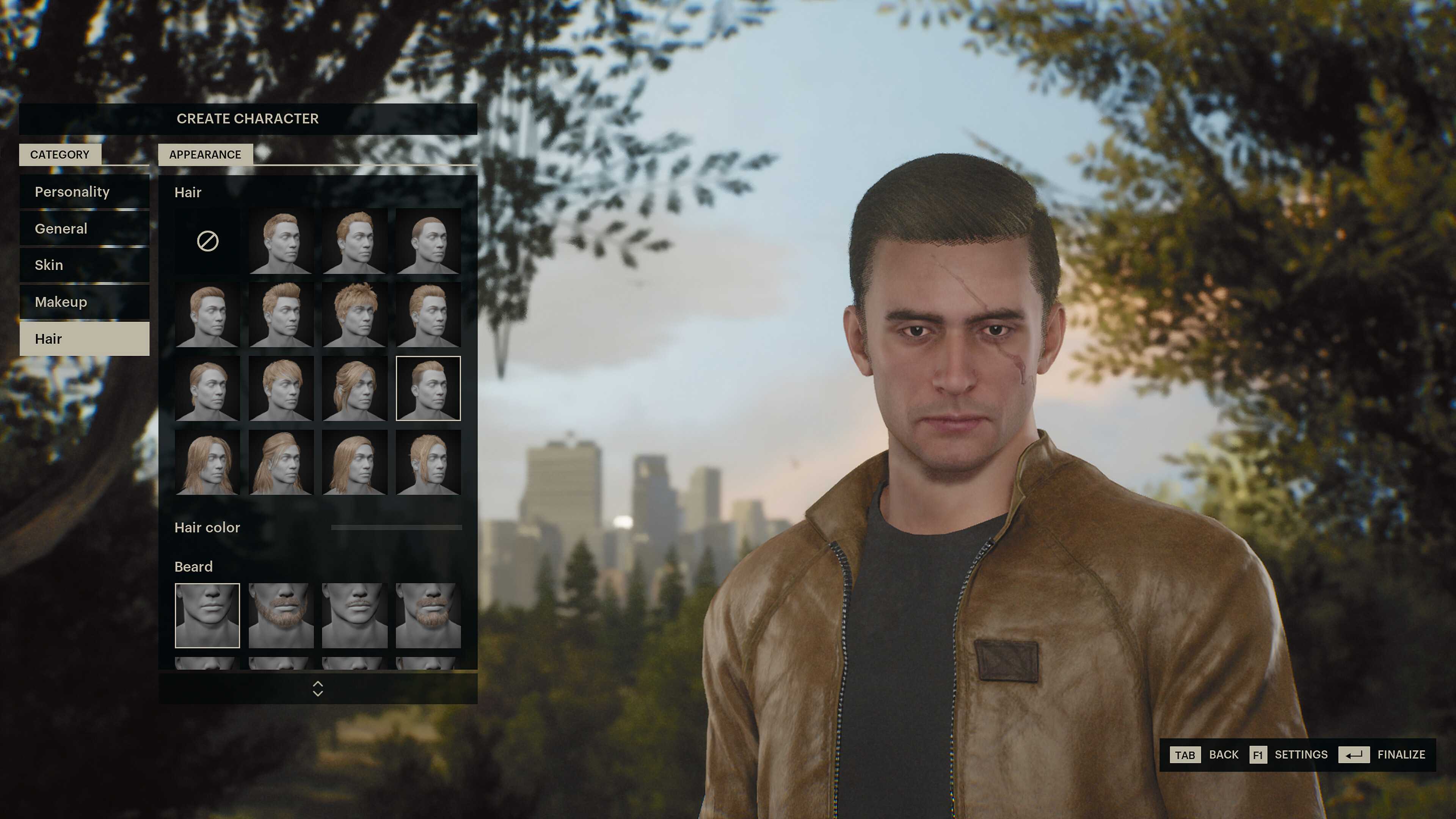 Character creation in The Day Before.