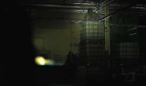 Stalkers visible in flashlight in HBO's The Last of Us, season 2, episode 5.