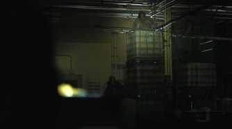 Stalkers visible in flashlight in HBO's The Last of Us, season 2, episode 5.