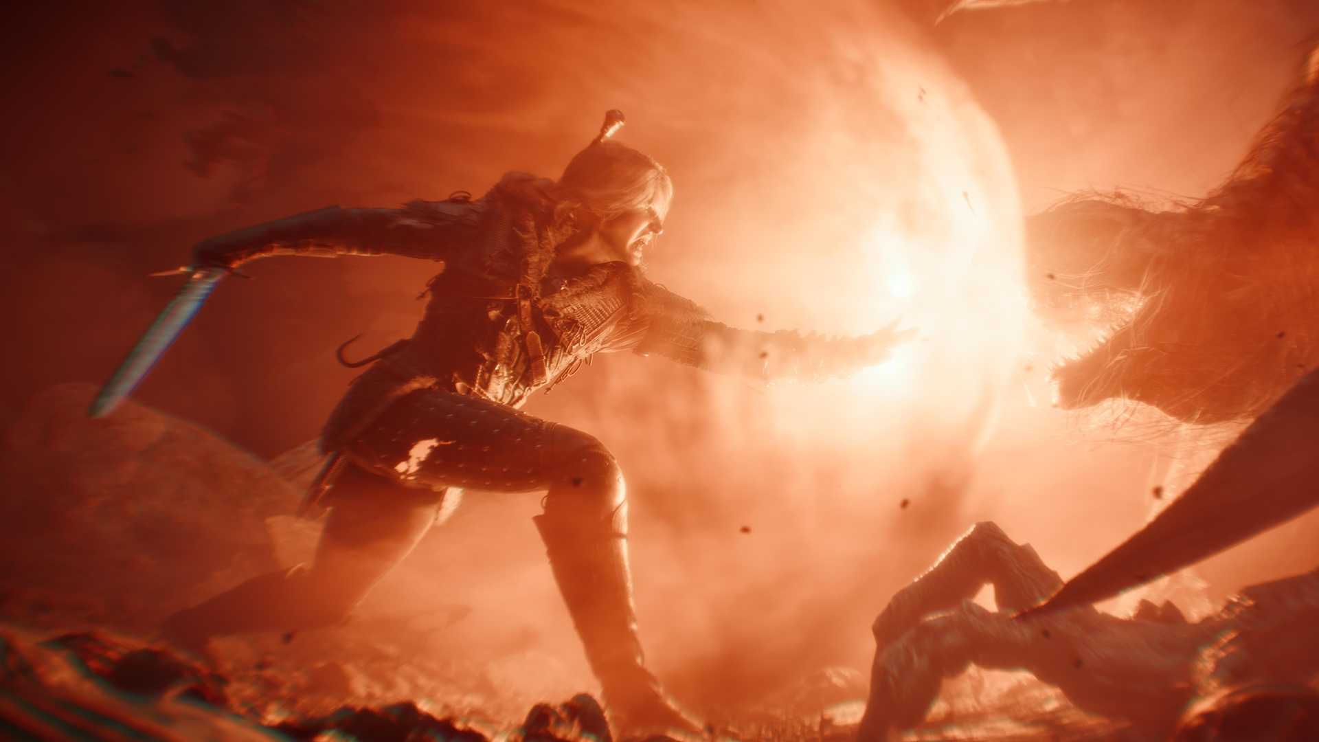 A screenshot of the trailer of The Witcher IV