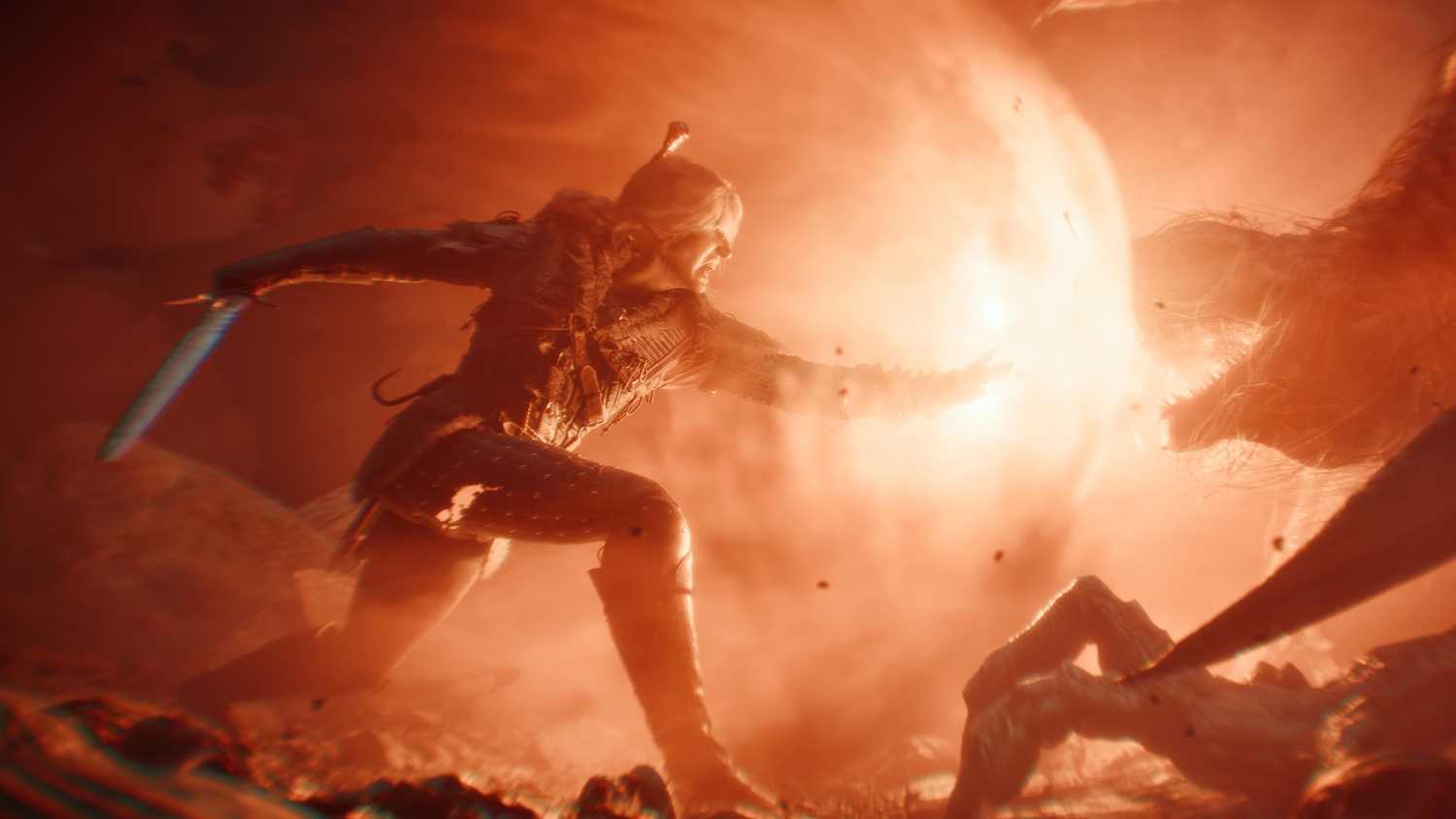 A screenshot of the trailer of The Witcher IV