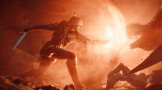 A screenshot of the trailer of The Witcher IV