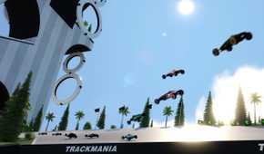 A gameplay screenshot from the 2020 game Trackmania.