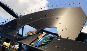 A gameplay screenshot from the 2020 game Trackmania.