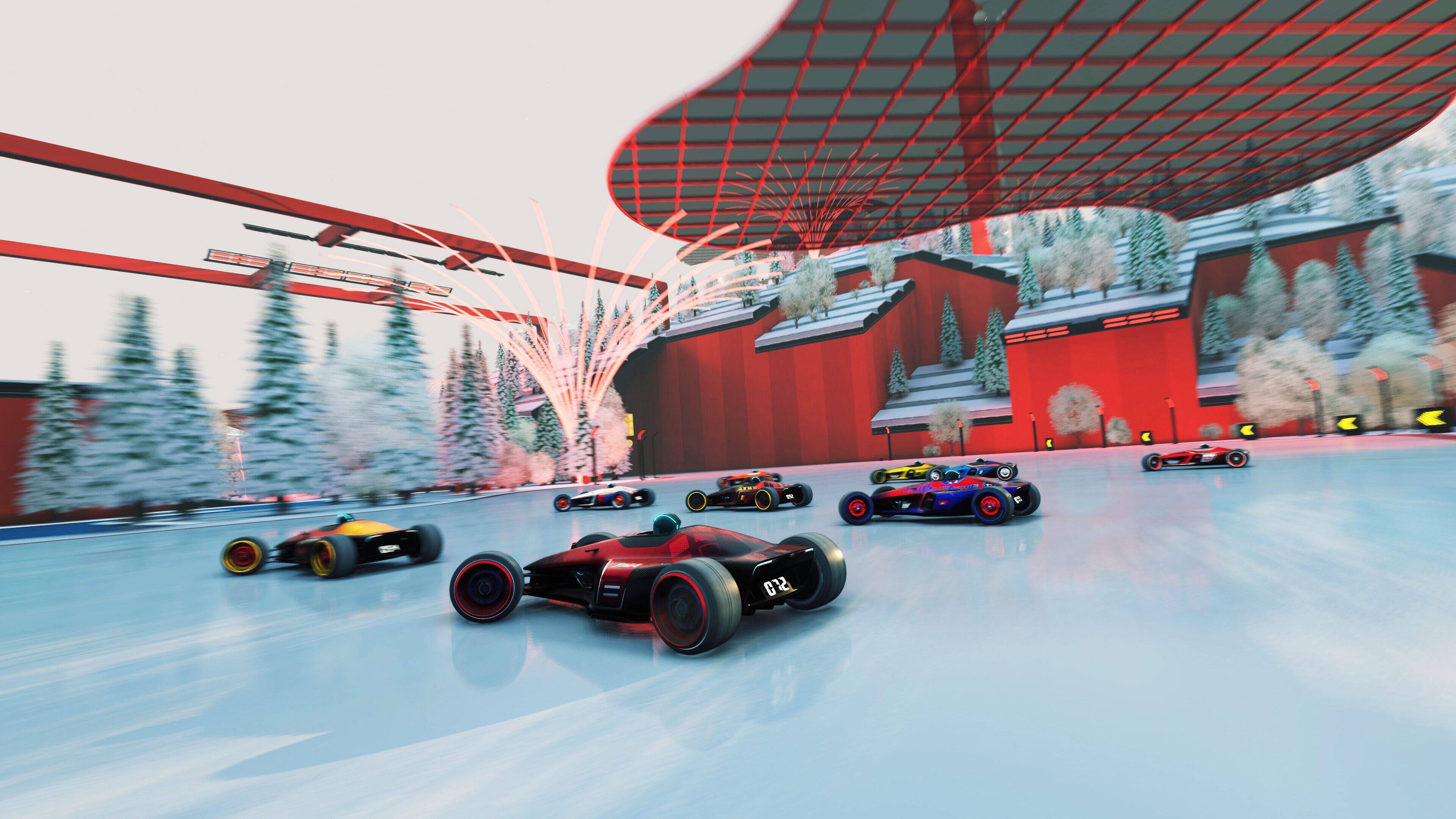 A gameplay screenshot from the 2020 game Trackmania.