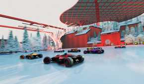 A gameplay screenshot from the 2020 game Trackmania.
