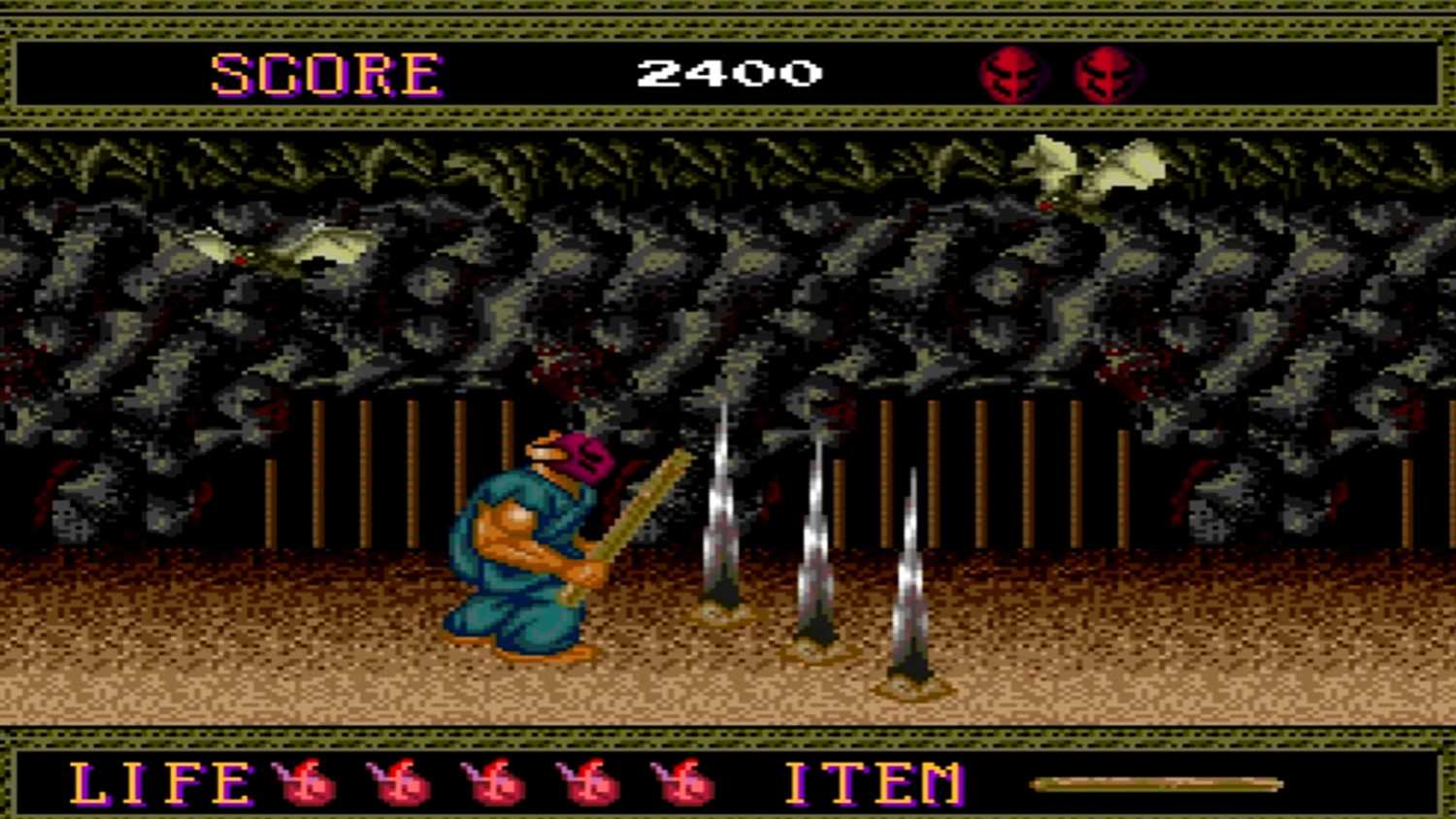 A screenshot of gameplay from Splatterhouse