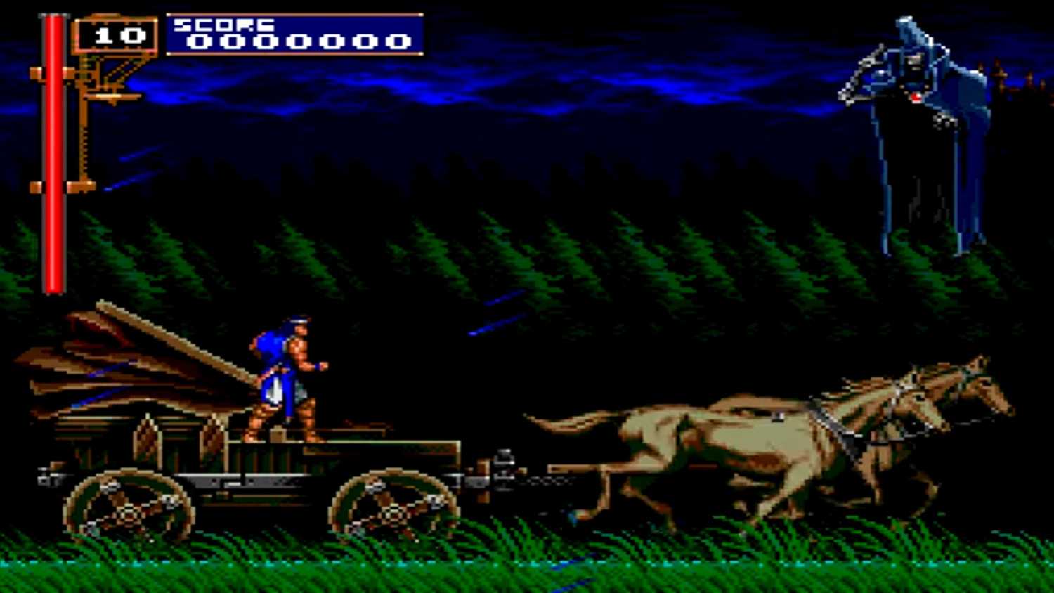 A screenshot of gameplay from Castlevania Dracula X.