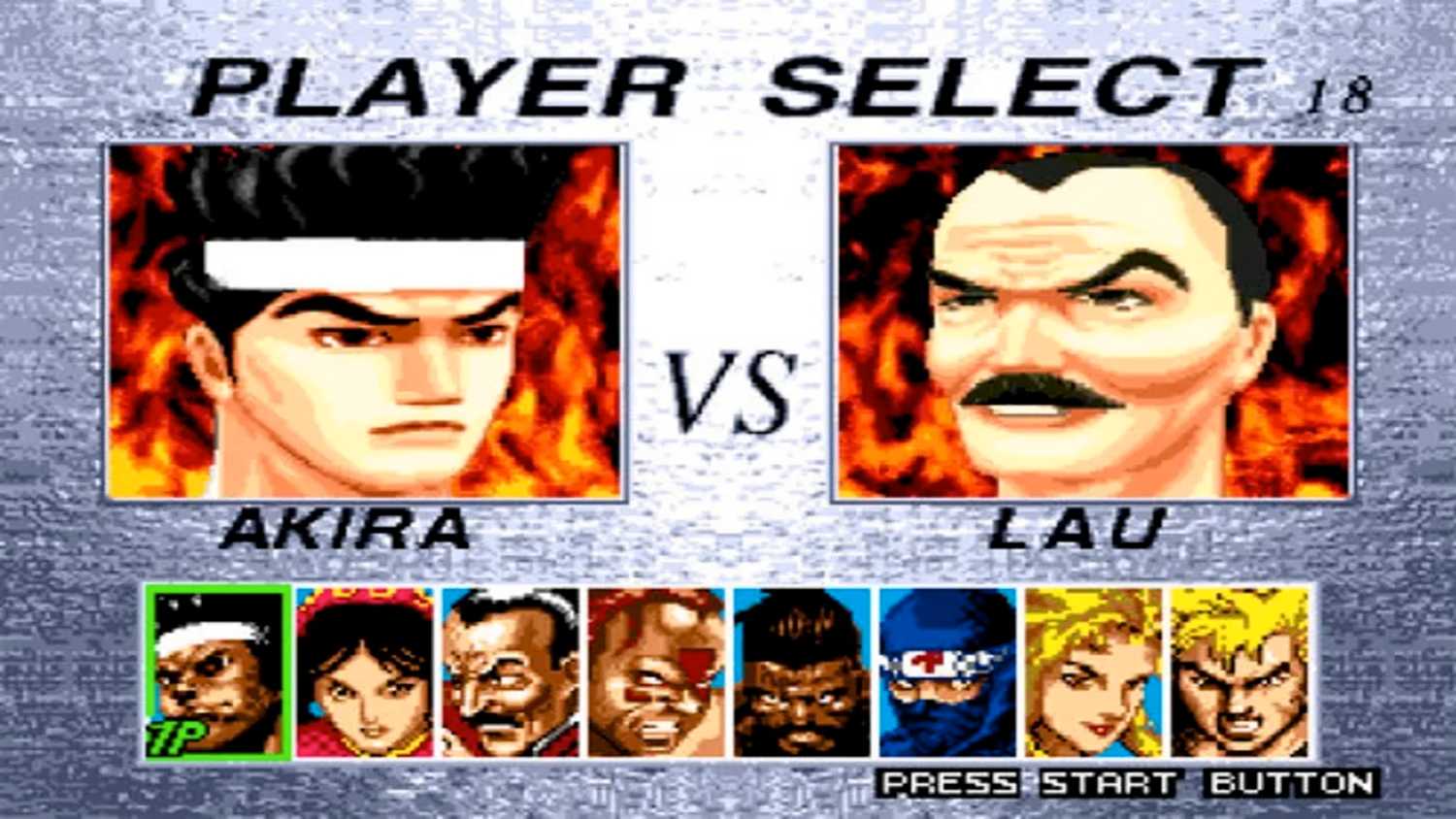A screenshot of gameplay from Virtua Fighter 2