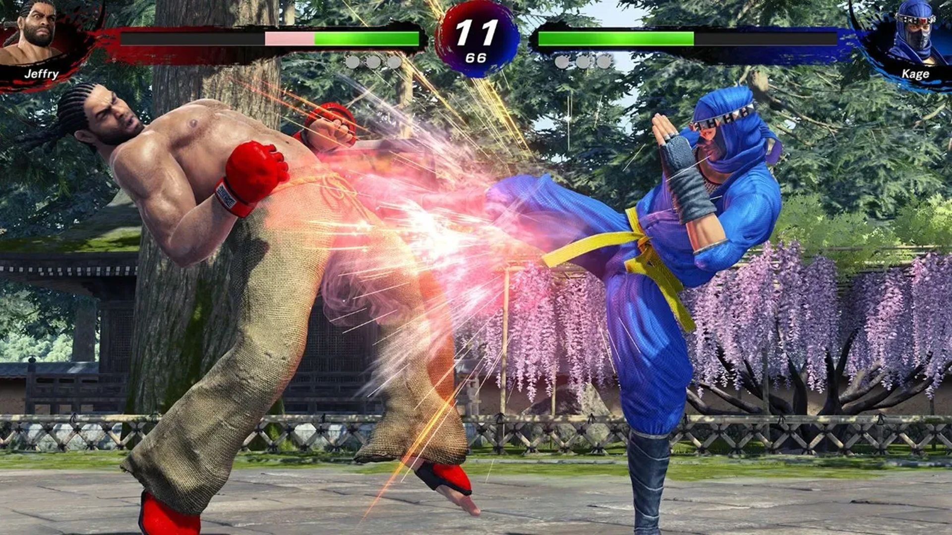 A screenshot of gameplay from Virtua Fighter 5 R.E.V.O