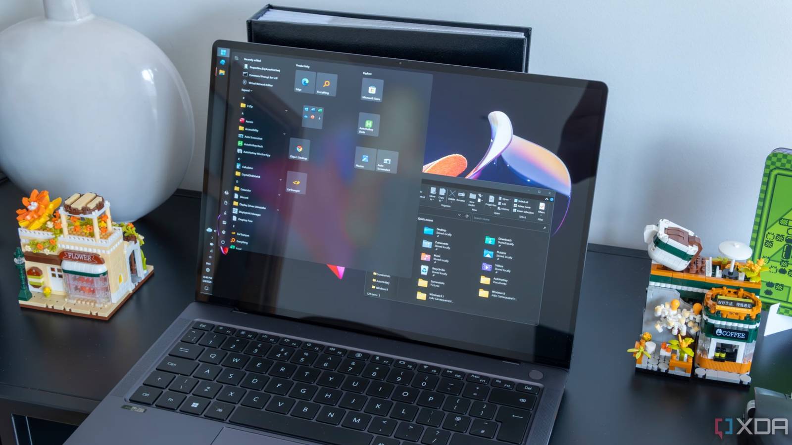 Windows 11 laptop with Explorer Patcher