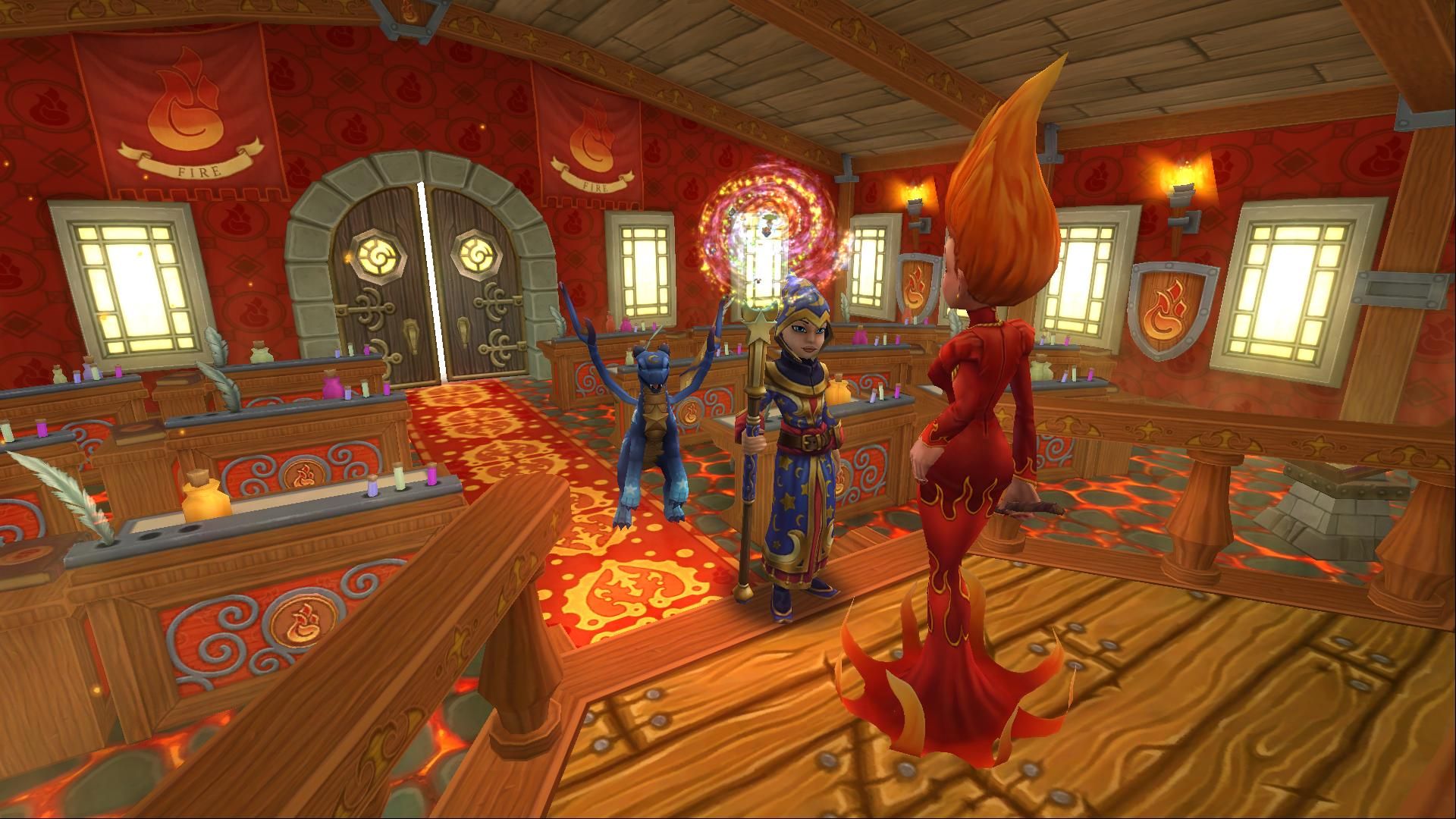 Wizard101-speaking-with-flame-wtich