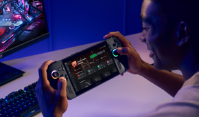 A man using the Xbox Ally X