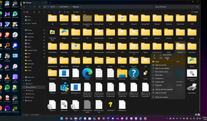 Shows option to delete system32 folder