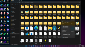 Shows option to delete system32 folder