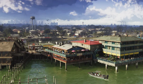 A water-side village in GTA VI