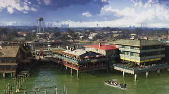 A water-side village in GTA VI