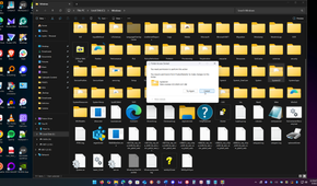 shows access denied error deleting system32 folder
