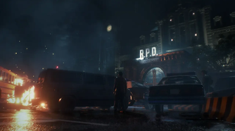 The police department building in Resident Evil 2 Remastered