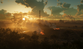 Farmland on fire in GTA VI