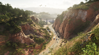 A desert canyon in GTA VI