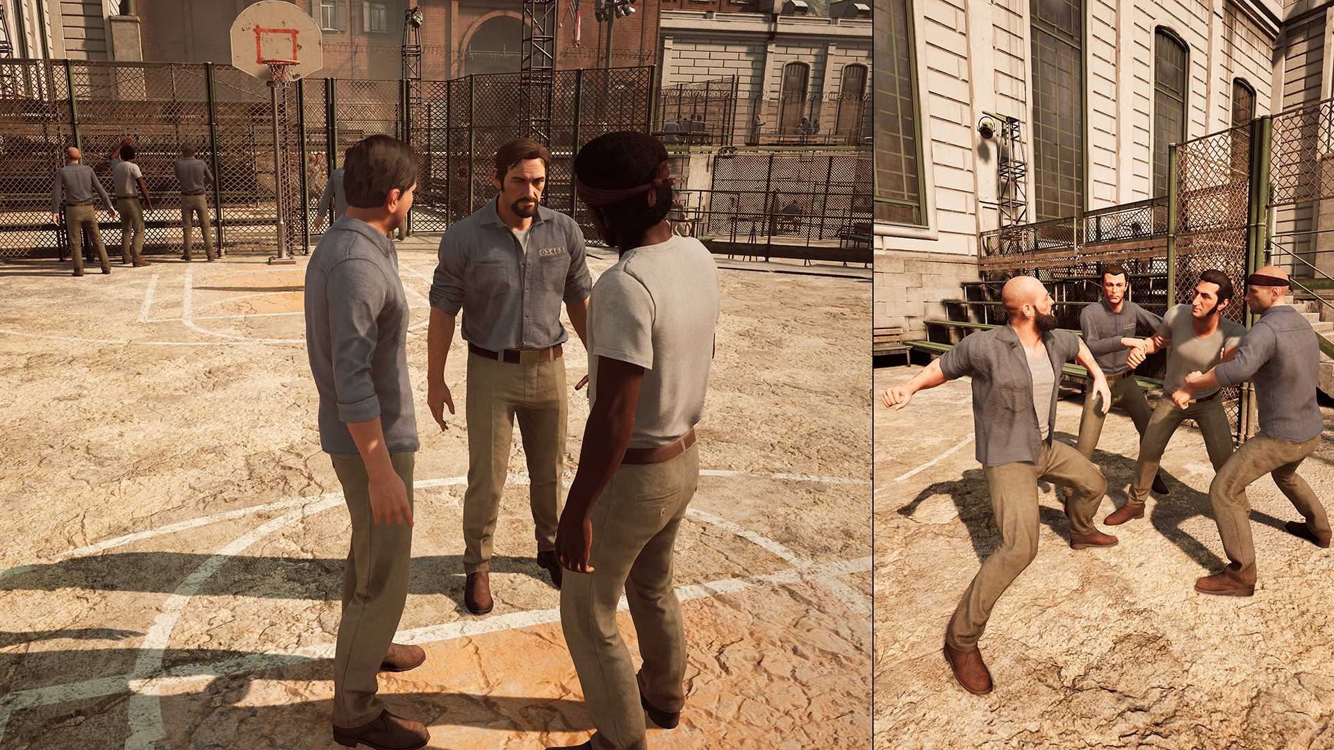 A prison fight in the game A Way Out.