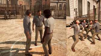 A prison fight in the game A Way Out.