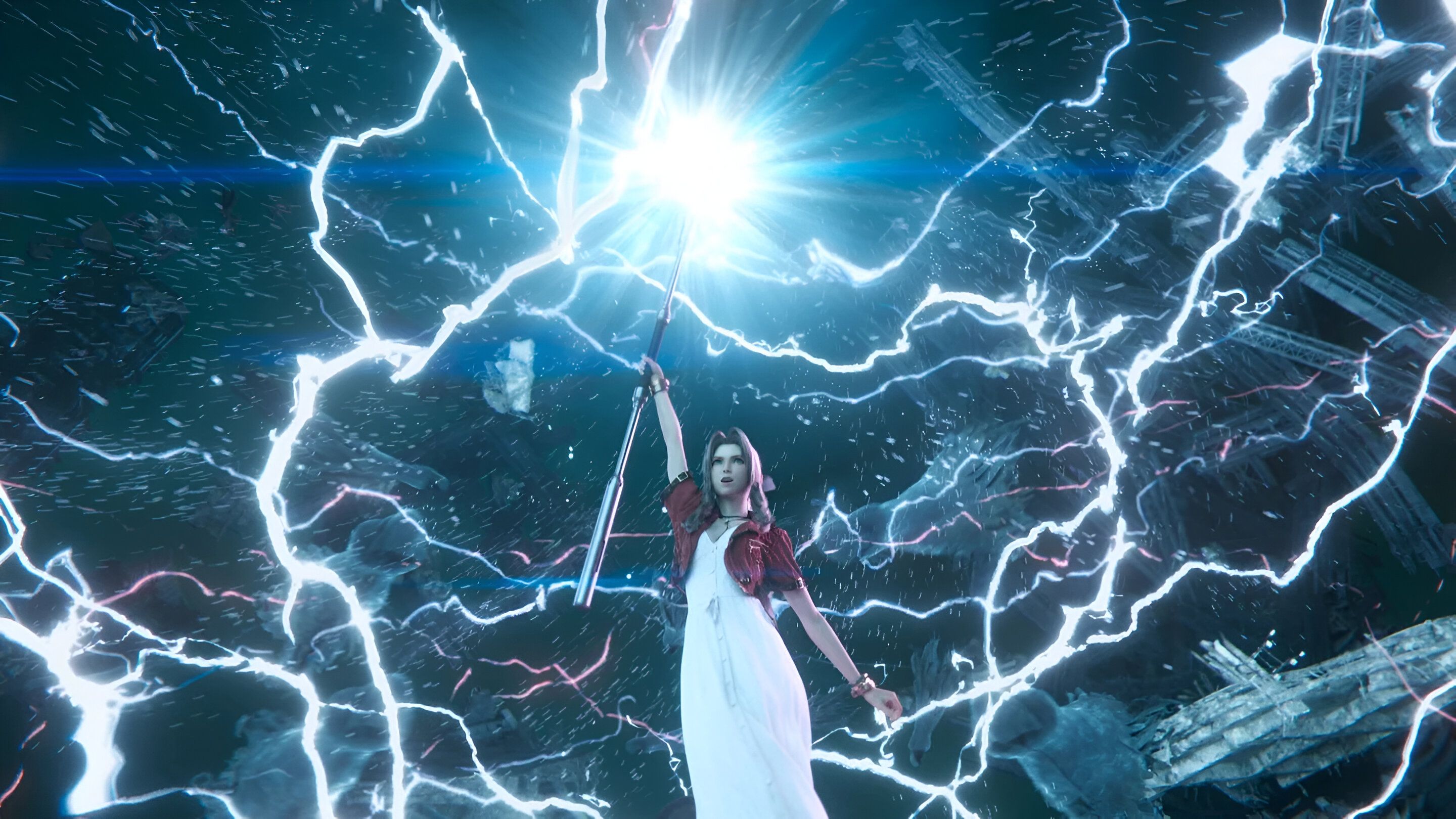 Aerith in Final Fantasy VII Rebirth.