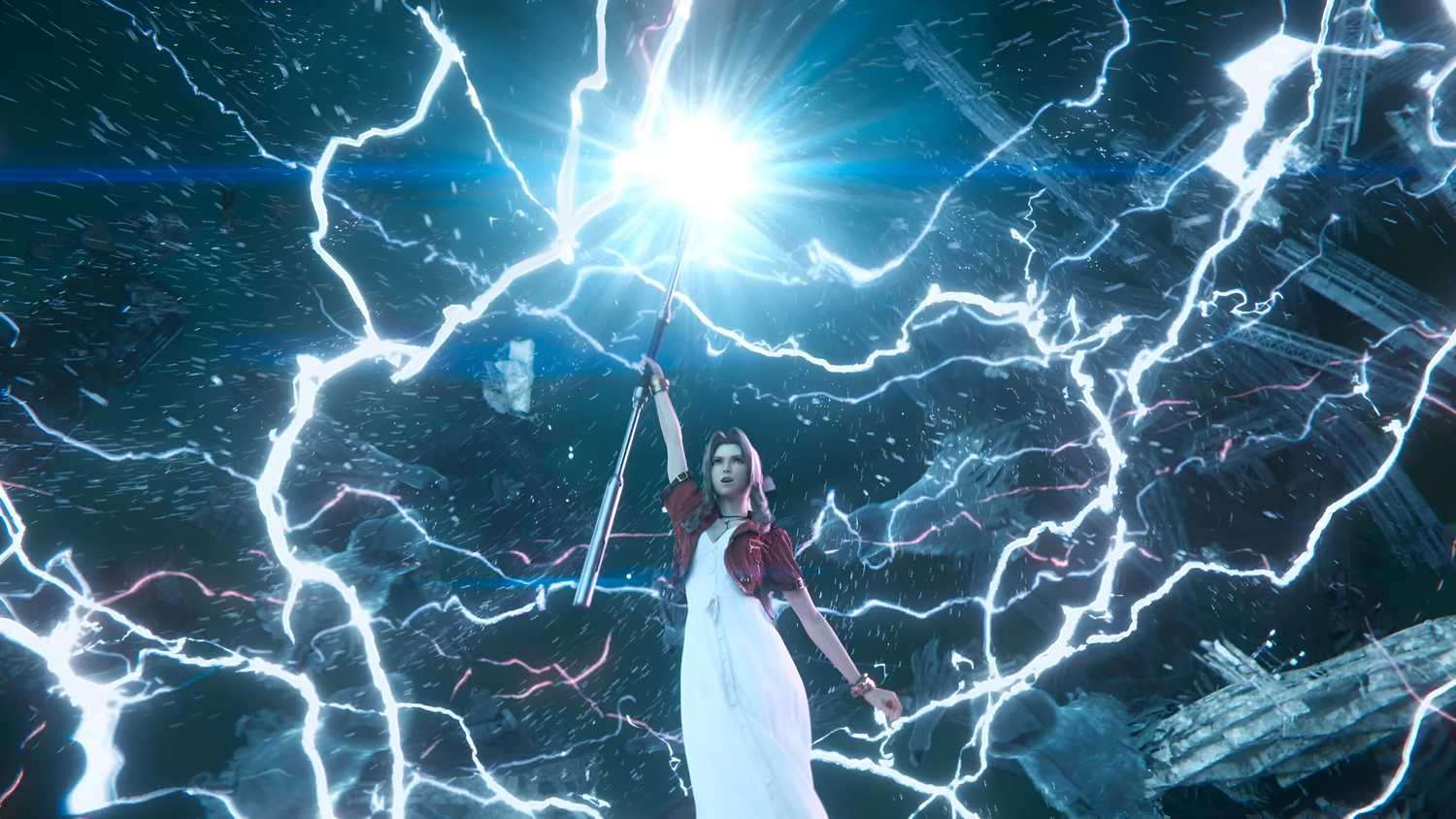 Aerith in Final Fantasy VII Rebirth.