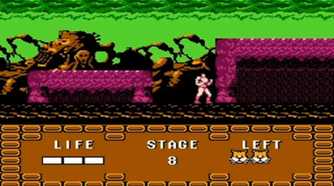 A screenshot of gameplay from Altered Beast on the Famicom.