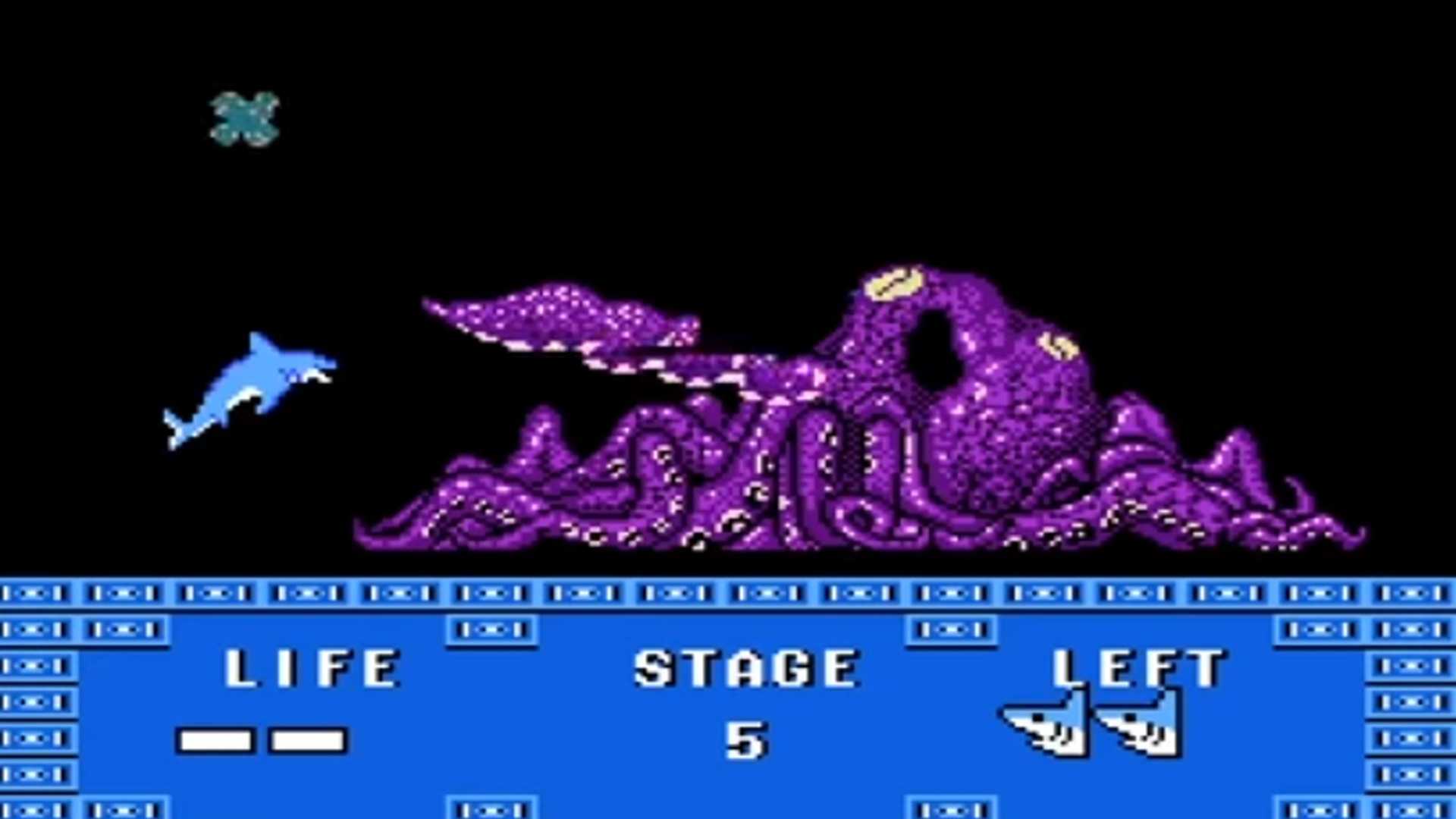 A screenshot of gameplay from Altered Beast on the Famicom.