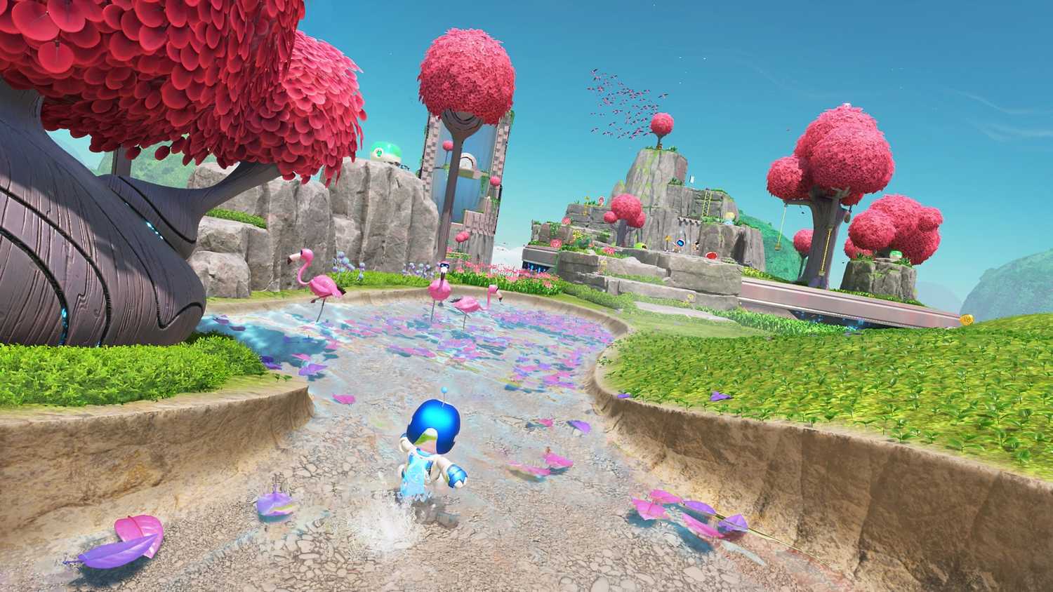Astro on an alien planet in Astro Bot.
