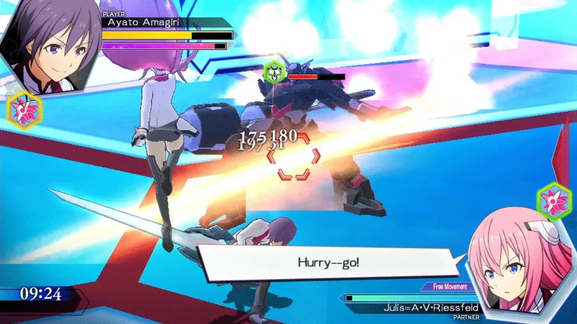 A screenshot of gameplay from A.W.: Phoenix Festa