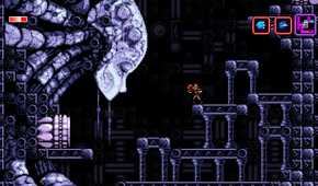 A screenshot from the game Axiom Verge.