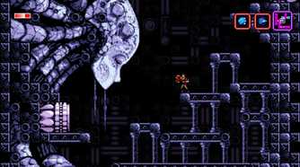 A screenshot from the game Axiom Verge.