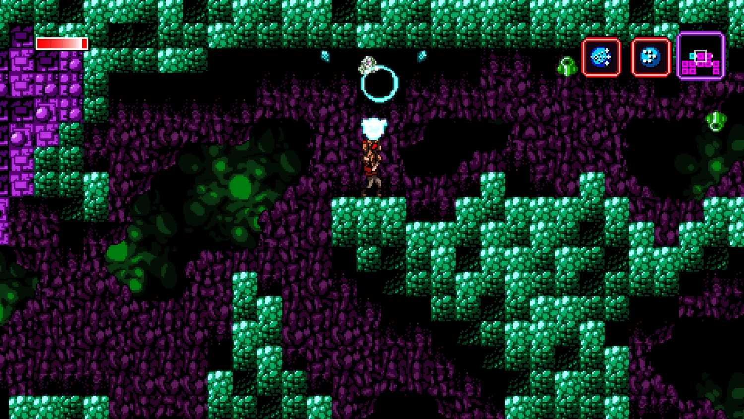 A screenshot from the game Axiom Verge.