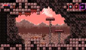 A screenshot from the game Axiom Verge.