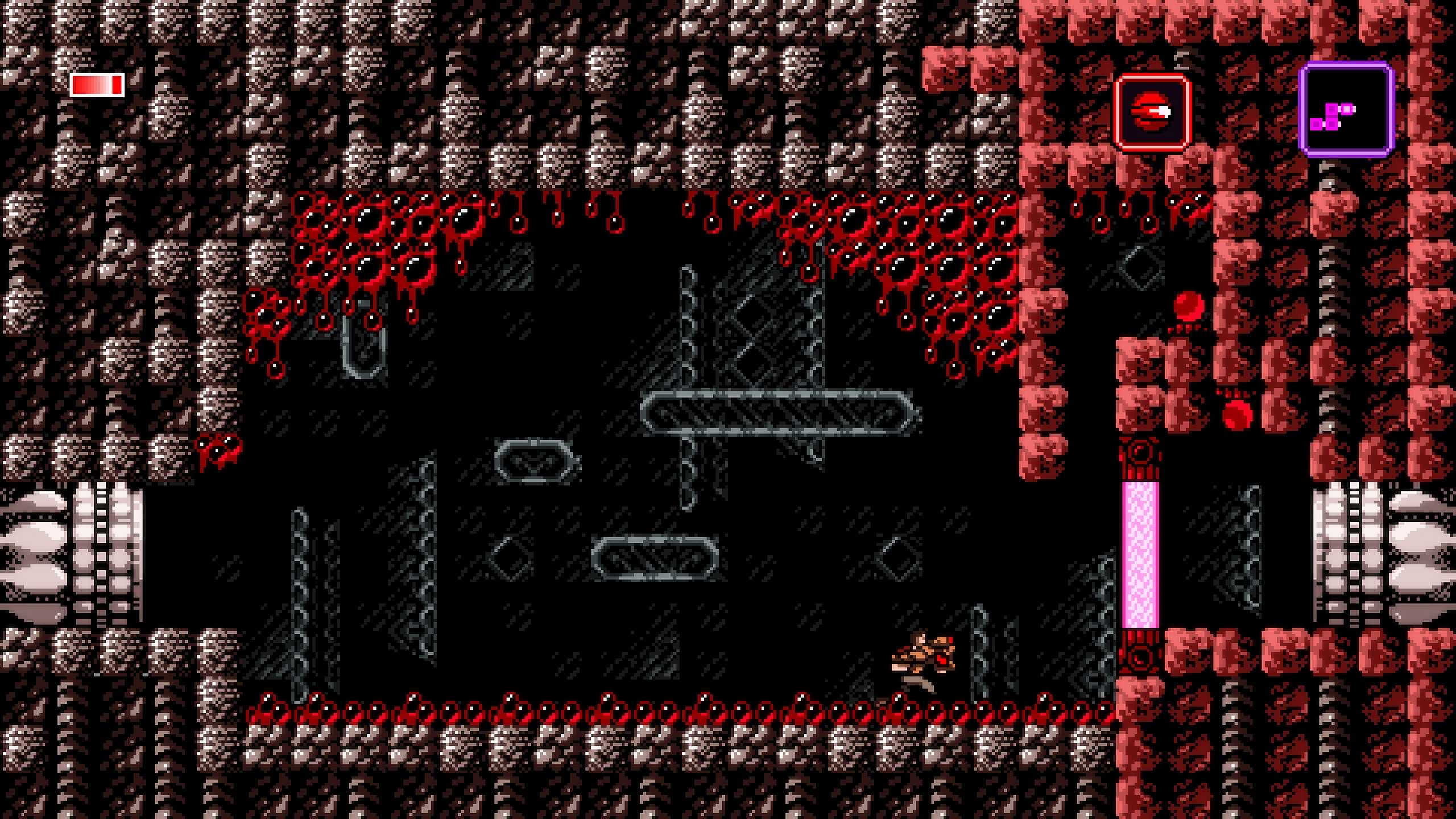A screenshot from the game Axiom Verge.